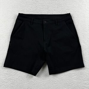 BYLT Short Mens 36 Black Premium Basics Viscose Stretch Mid Rise Golf Athletic